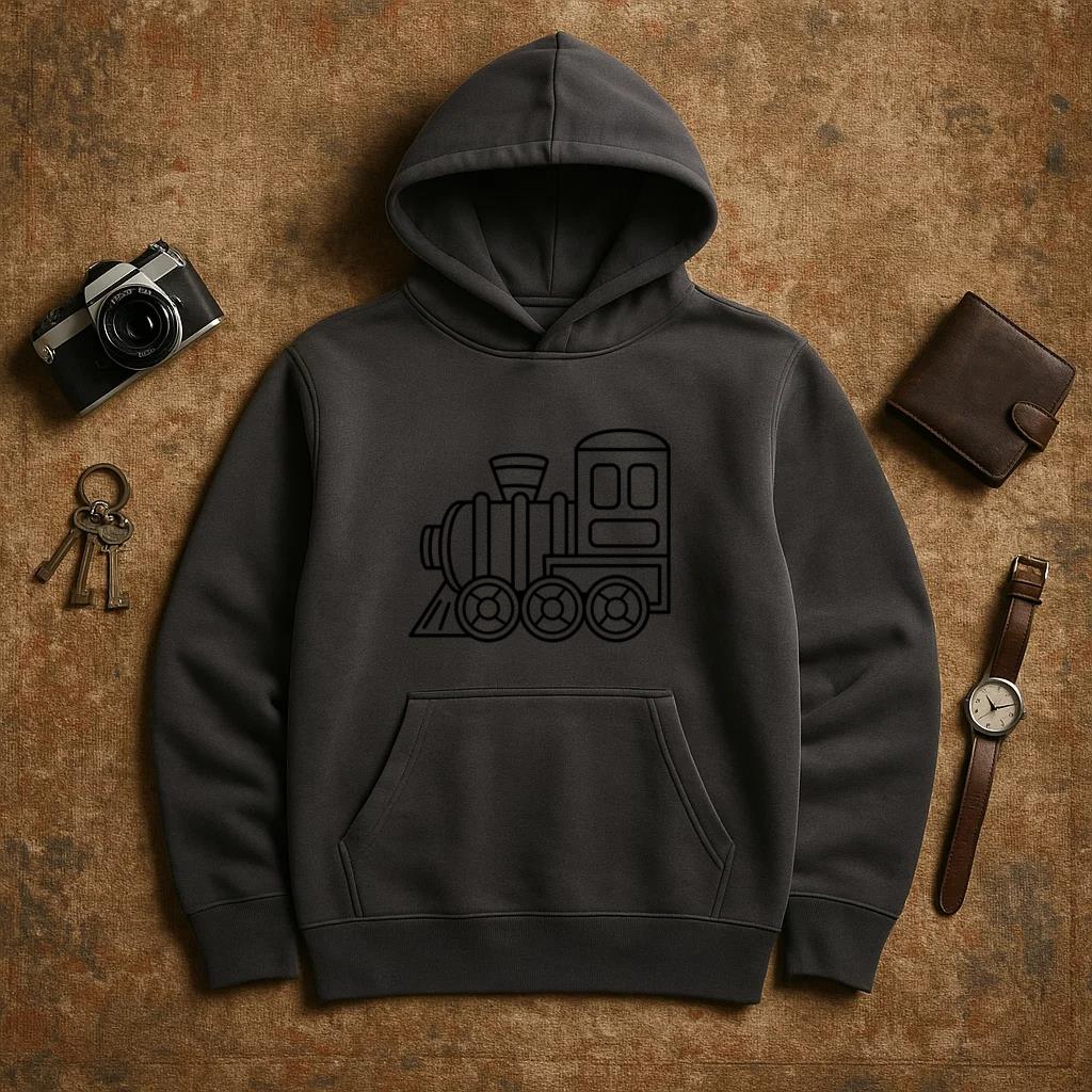 Train Engine Toy Stroke Hoodie