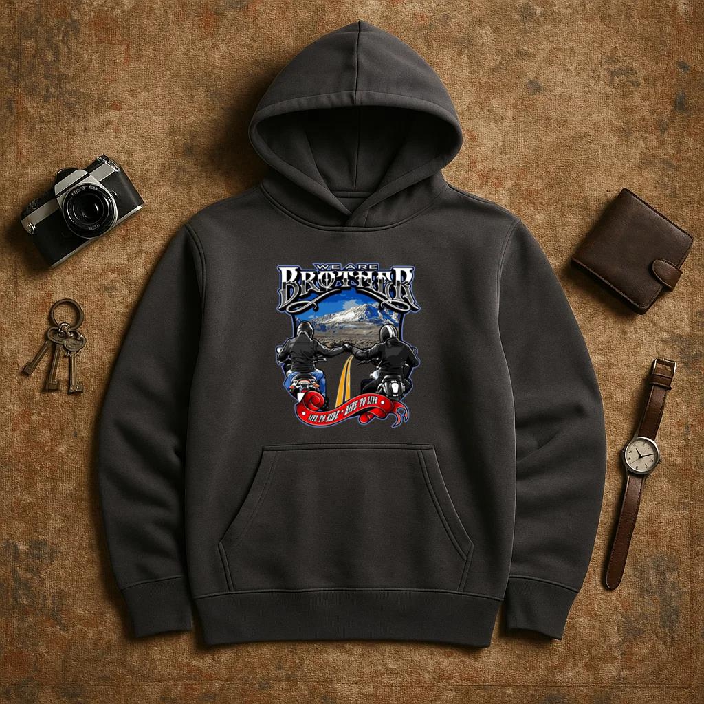Wanderer Motorbike Joyful Graphic Hoodie