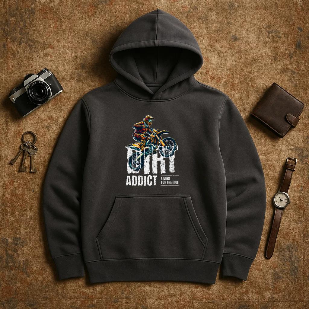 Wanderer Motorbike Peaceful Graphic Hoodie