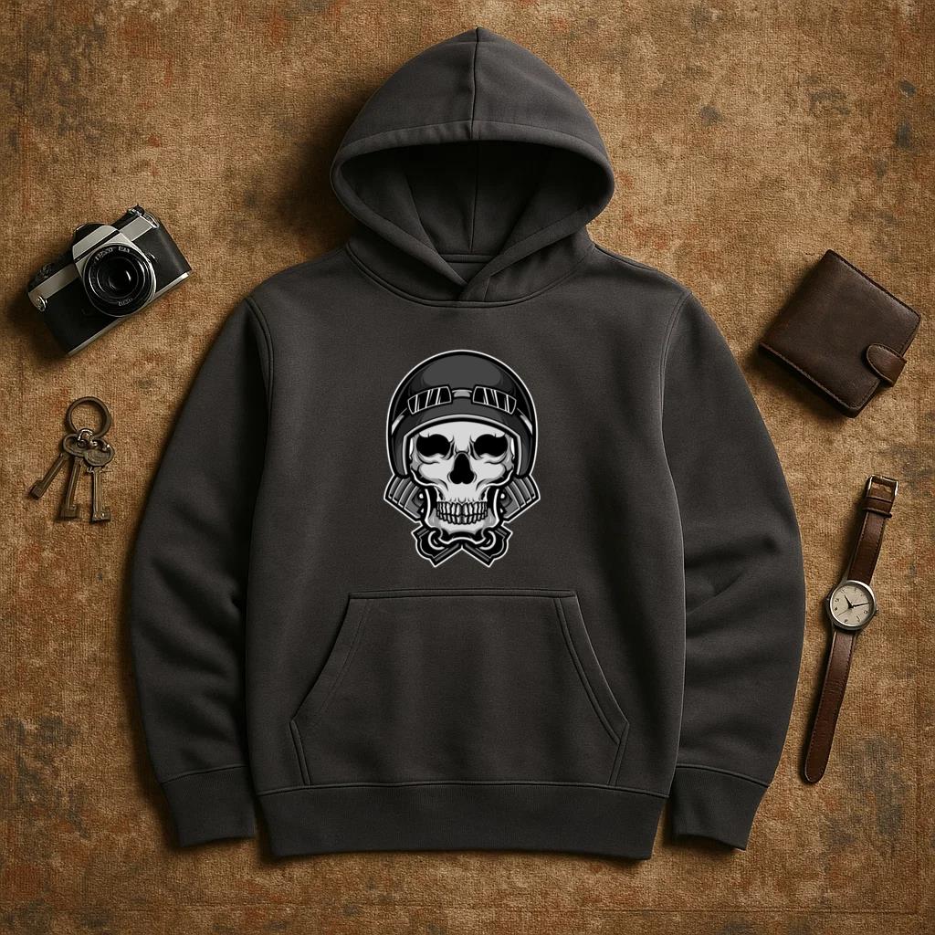 Woman Motorbike Peaceful Classic Hoodie