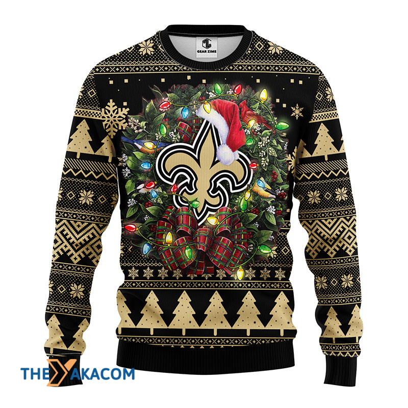 Festive Ugly Christmas Sweater Black/Beige Unisex
