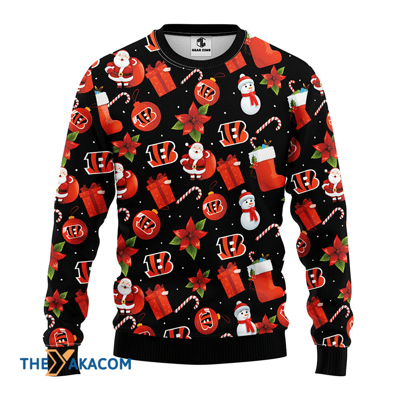 Festive Santa Snowman Ugly Christmas Sweater - Fun & Cozy Design