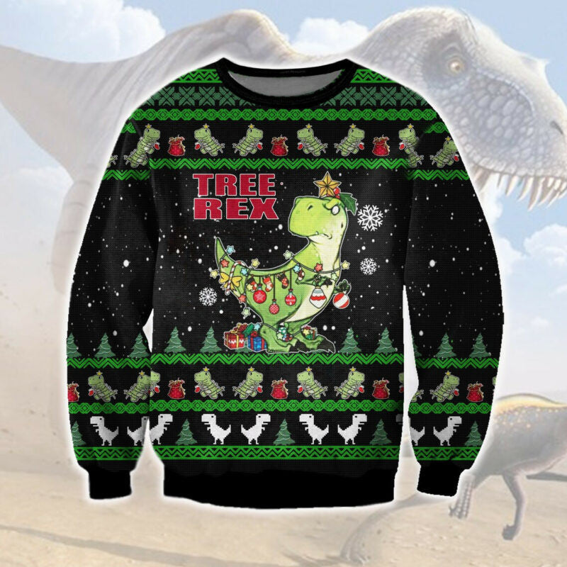 Treerex Ugly Christmas Sweatshirt – Festive Fun Holiday Sweater