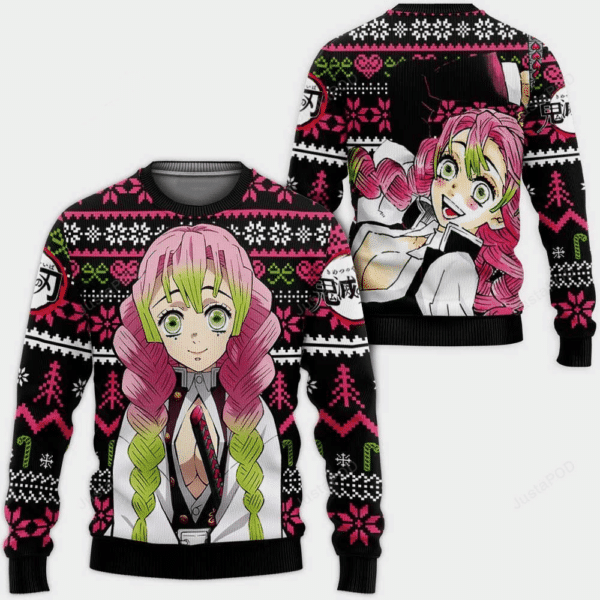 Mitsuri Kanroji Ugly Sweater - Funny Holiday Festive Design