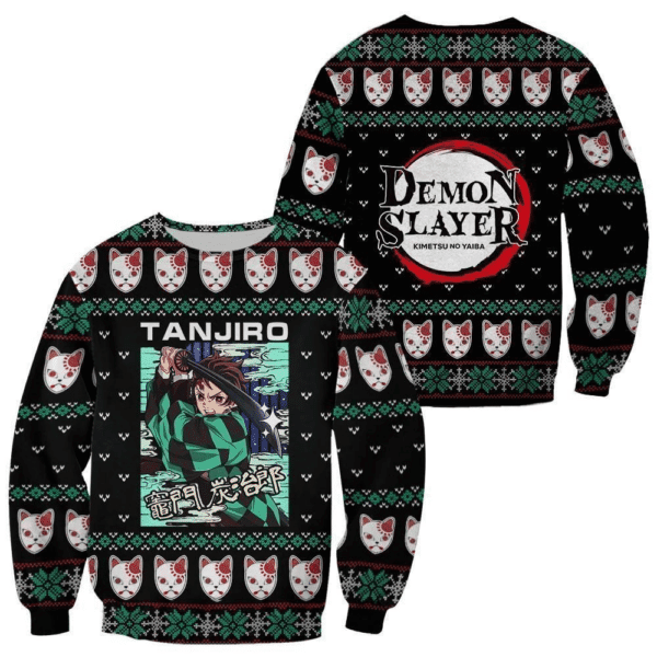 Tanjiro 21 Printed Ugly Christmas Sweater for Festive Fun