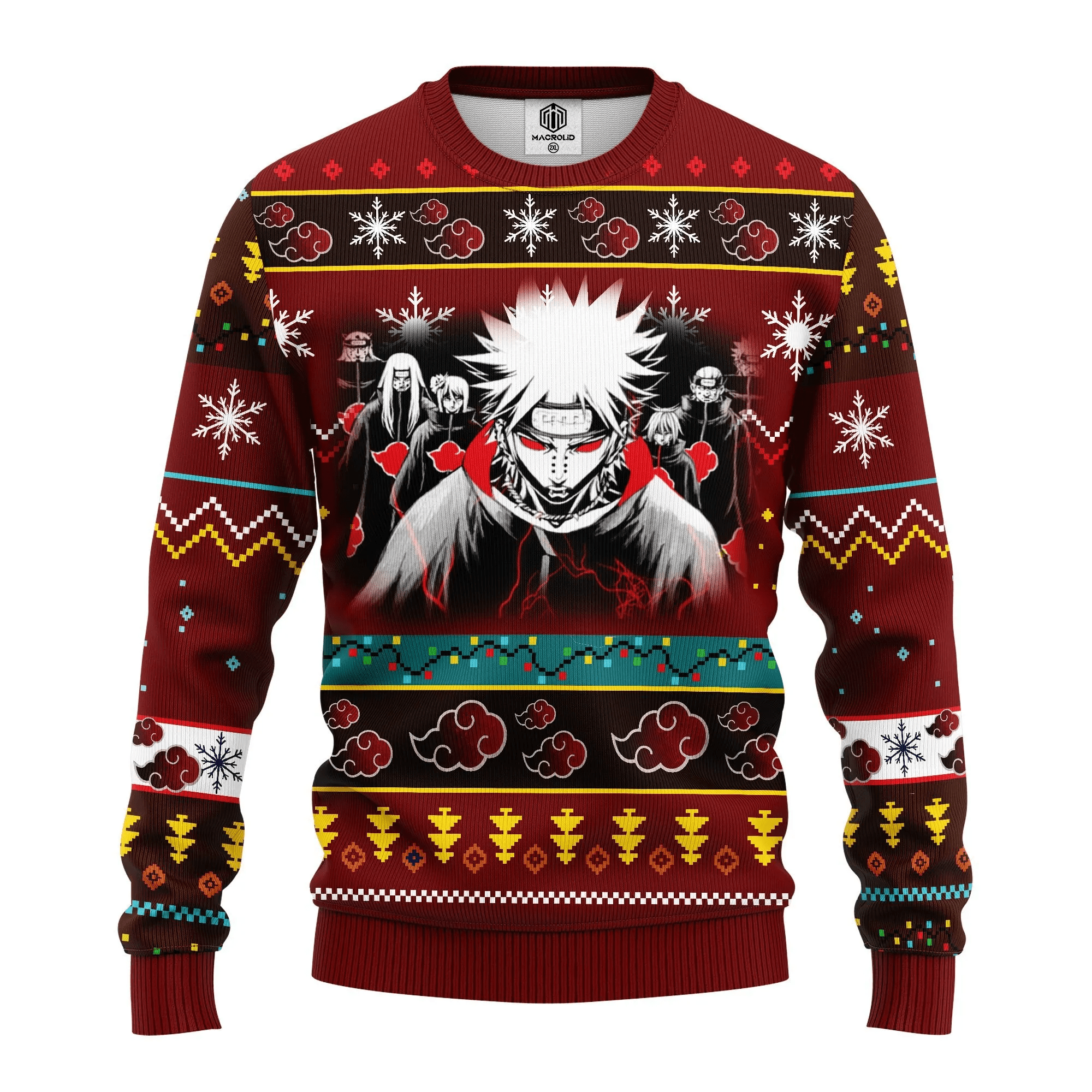 Naruto Anime Christmas Sweater | Ugly Holiday Festive Design