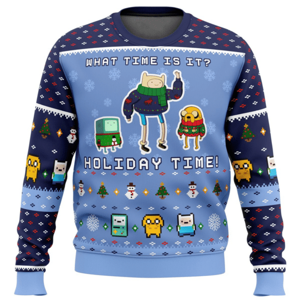 Festive Adventure Time Ugly Sweater - Fun Holiday Gift Idea