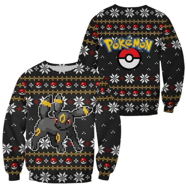 Pokemon Anime Umbreon Ugly Christmas Sweater