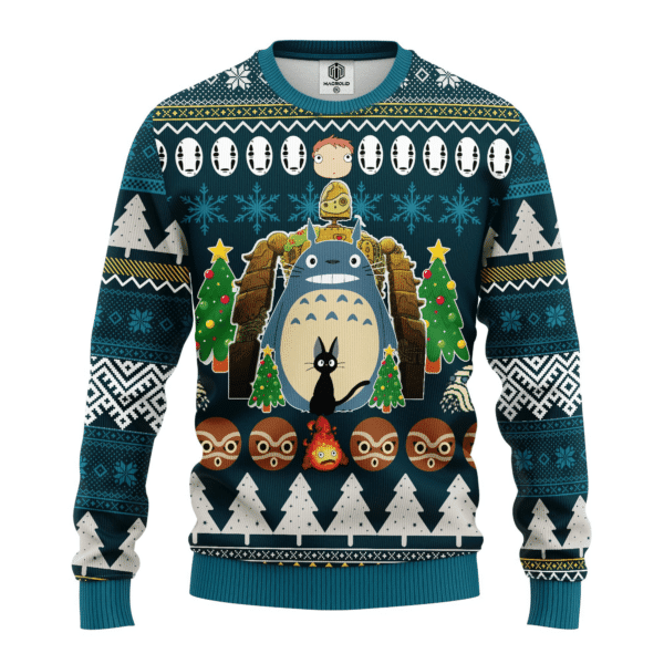 My Neighbor Totoro Anime Ugly Christmas Sweater - Festive Fun & Comfort