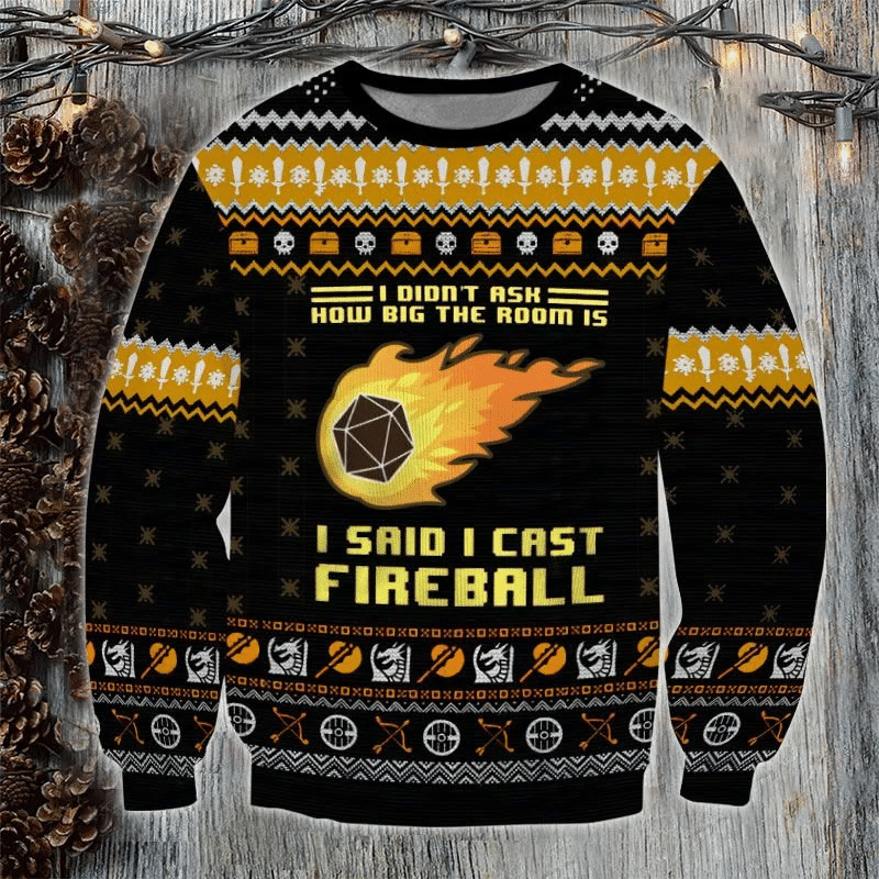 Fireball Cast Ugly Christmas Sweater - Festive Fun & Cozy Design