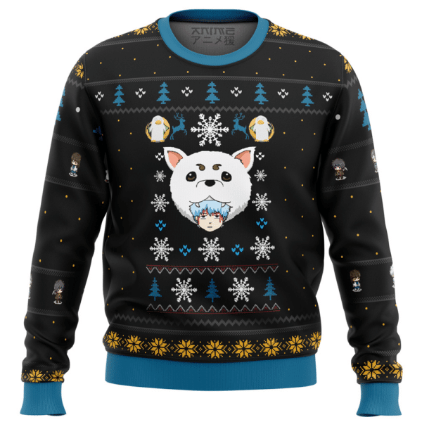 Ugly Christmas Sweater Woof Design - Soft & Festive Pullover