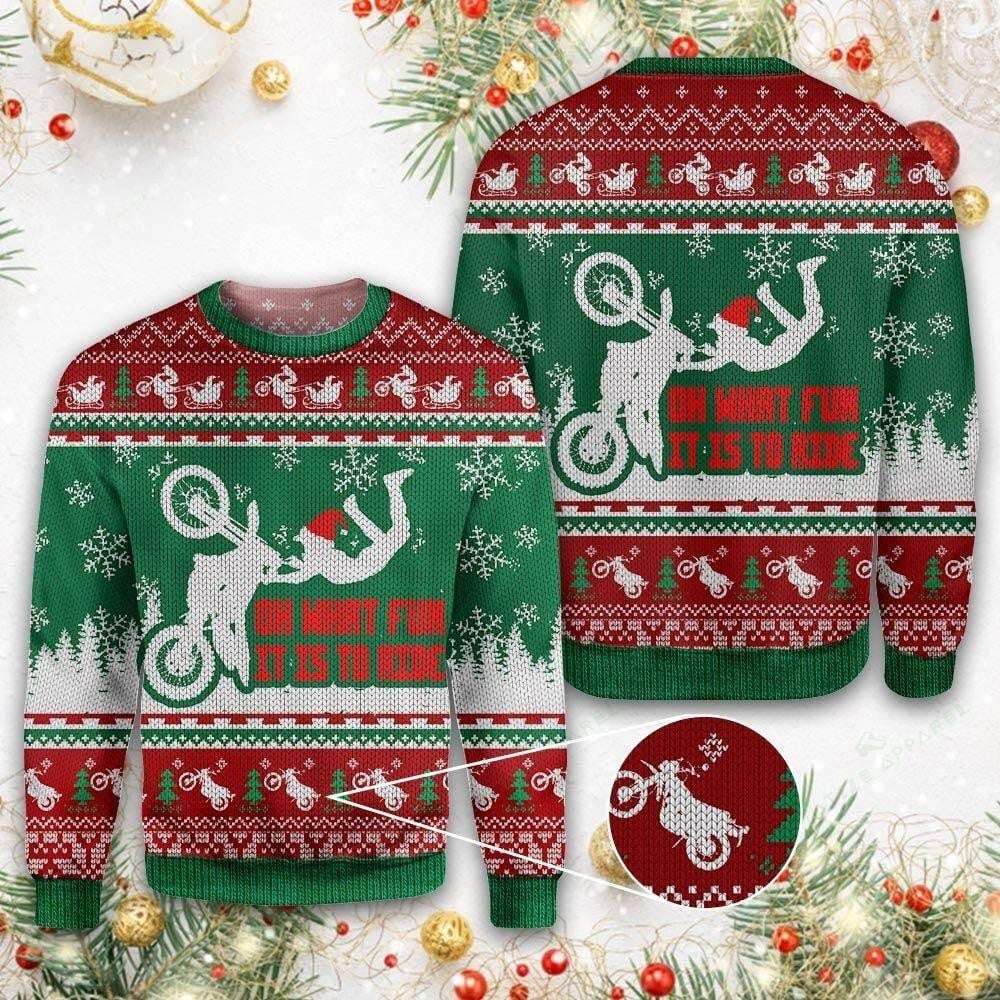 Ugly Christmas Sweater Fun Holiday Shirt - Vibrant Festive Design