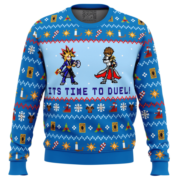 Yugioh Character Sprites Ugly Christmas Sweater - Festive Design