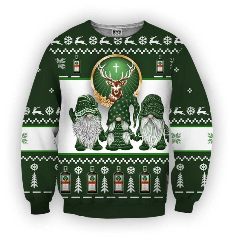 Scandinavian Gnomes Christmas 3D Hoodie - Festive Ugly Sweater