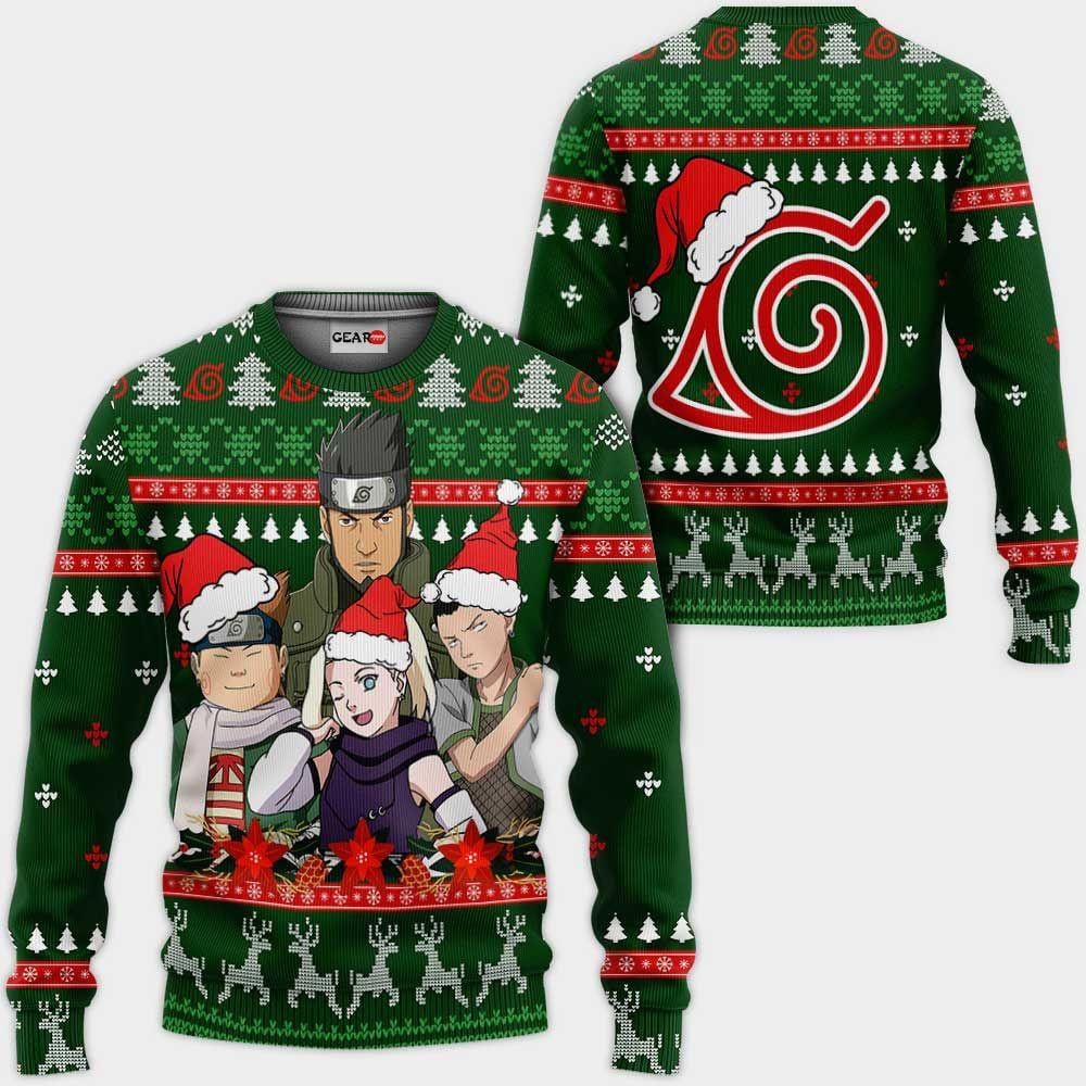 Naruto Anime Ugly Christmas Sweater - Festive & Fun Design