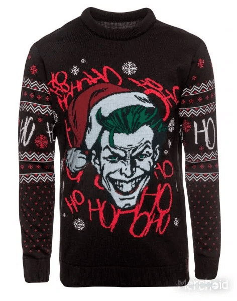Santa Hat Ho Ho Christmas Sweater - Festive Joker Holiday Shirt