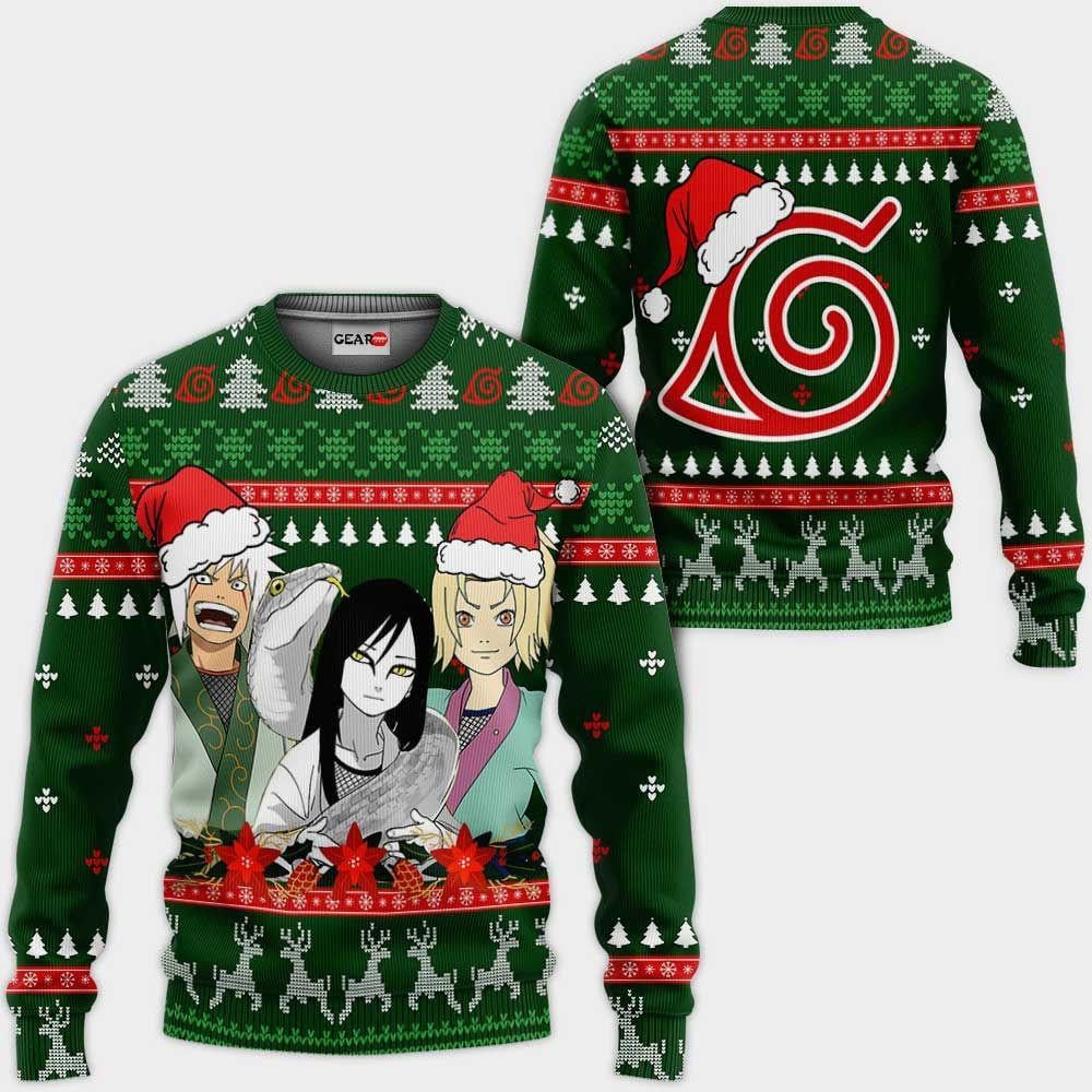 Naruto Anime Ugly Christmas Sweater - Festive & Fun Design