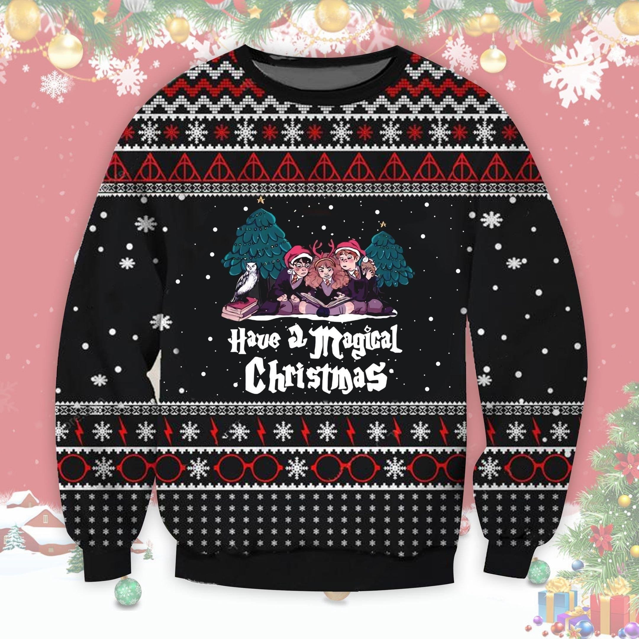 Festive Holiday Ugly Christmas Sweater, Cozy & Fun Design