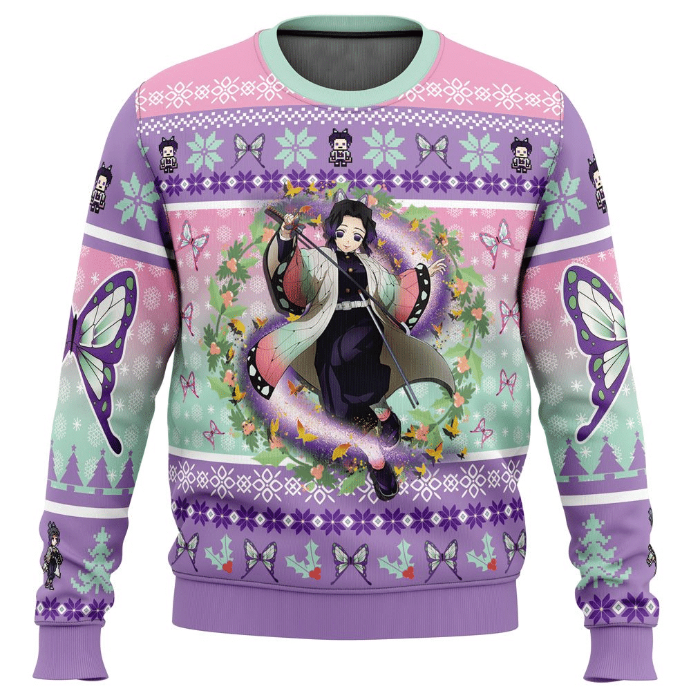 Christmas Holiday Festive Ugly Sweater for Anime Fans