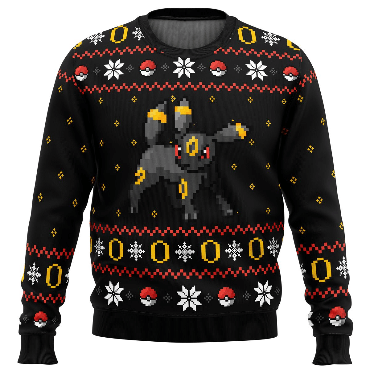 Pokemon Anime Umbreon Ugly Sweater - Festive & Fun Holiday Attire