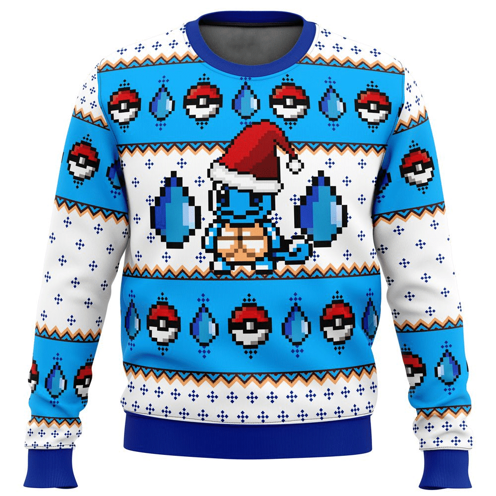 Pokemon Anime Squirtle Ugly Sweater - Festive Christmas Fun