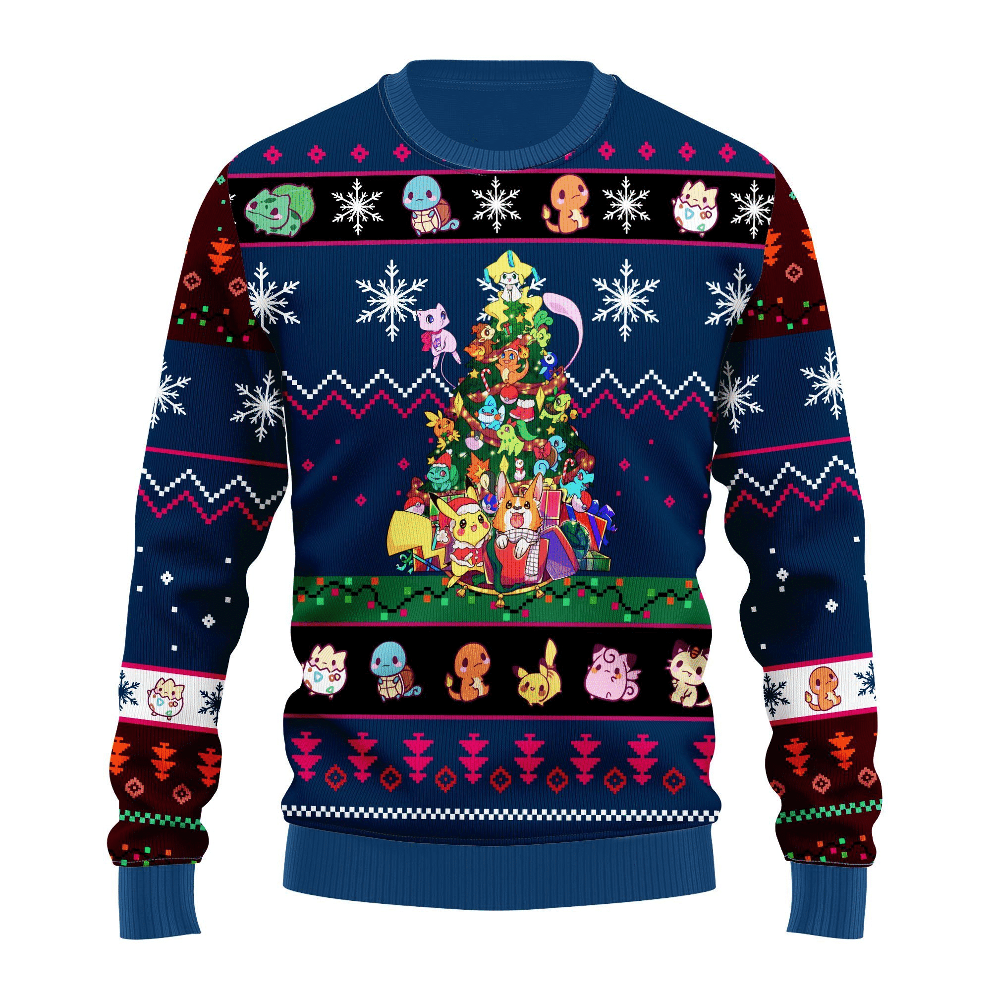 Pokemon Anime Christmas Ugly Sweater - Festive & Fun Design