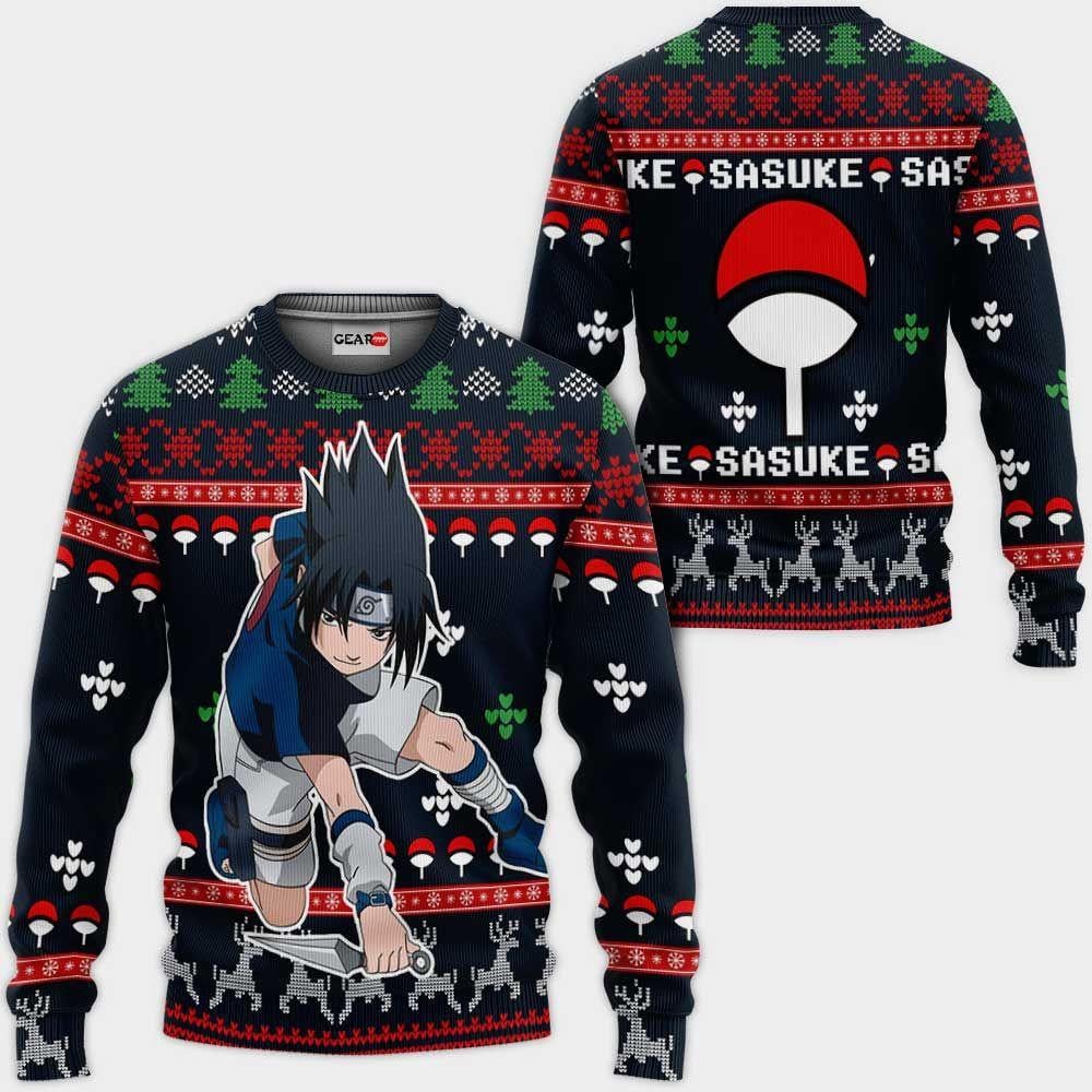 Ugly Christmas Sweater Anime Xmas Printed Gift - Festive Fun