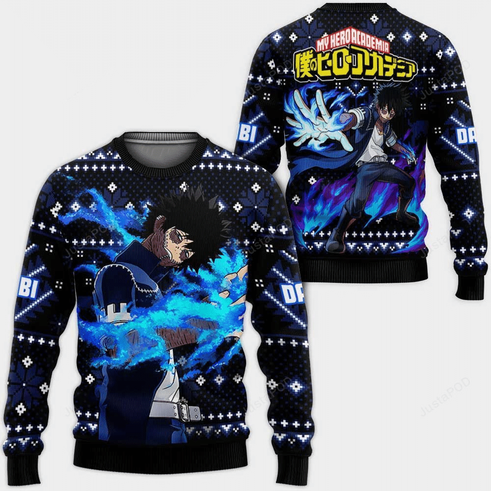My Hero Academia Anime Dabi Ugly Sweater - Fun Holiday Gift