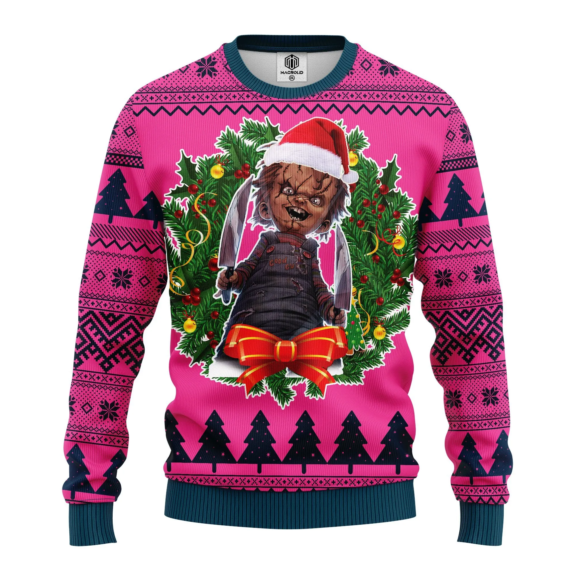 Xmas Horror Movie Characters Ugly Christmas Sweater