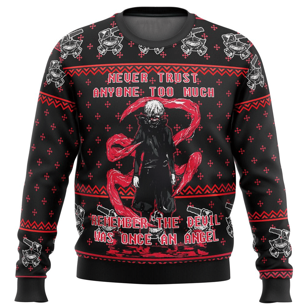 Tokyo Ghoul Ken Kaneki Ugly Christmas Sweater - Festive Holiday Fun