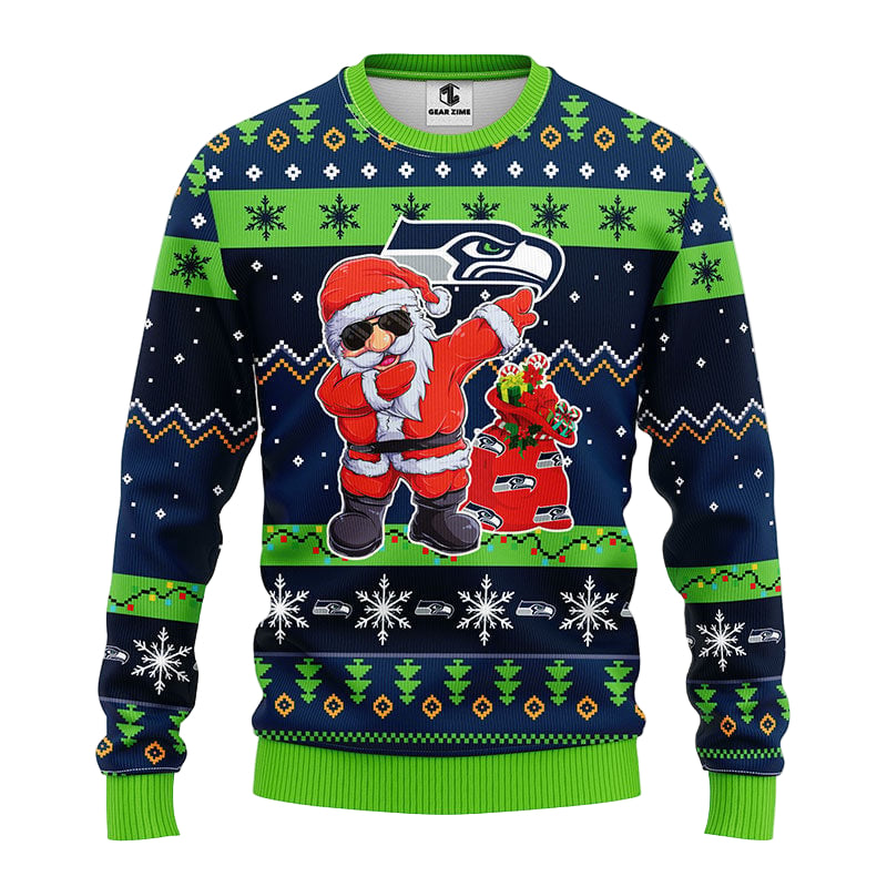 Ugly Christmas Dabbing Santa Sweater - Festive Seasonal Design