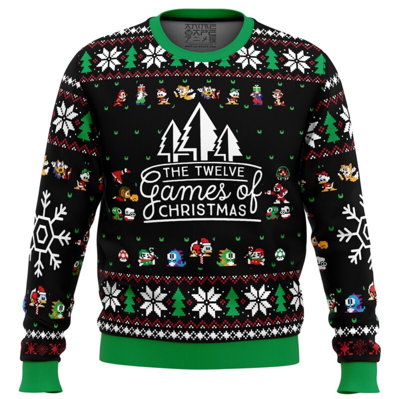 Buildercar - 12 Games of Christmas Ugly Christmas Sweater 