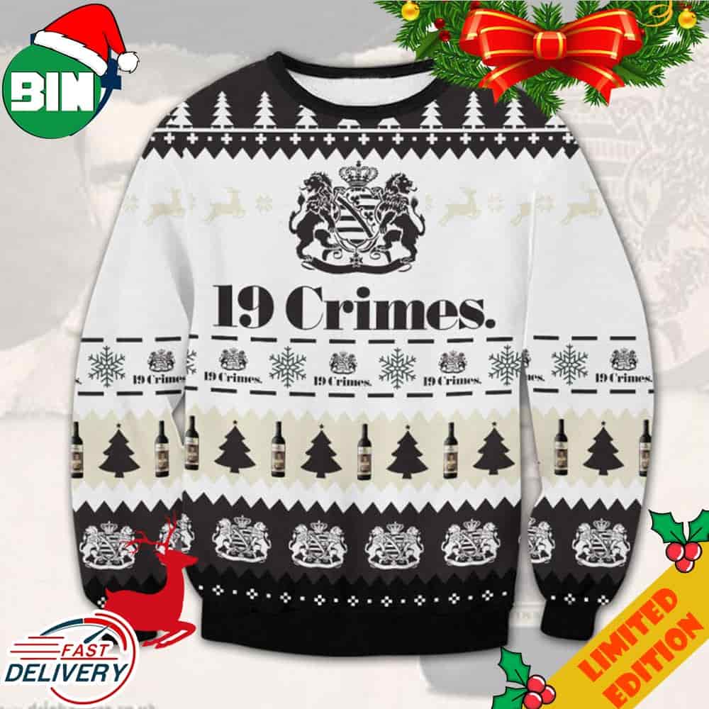 Buildercar - 19 Crimes Ugly Ugly Sweater Ugly Sweatshirt Christmas Halloween For Men And Women