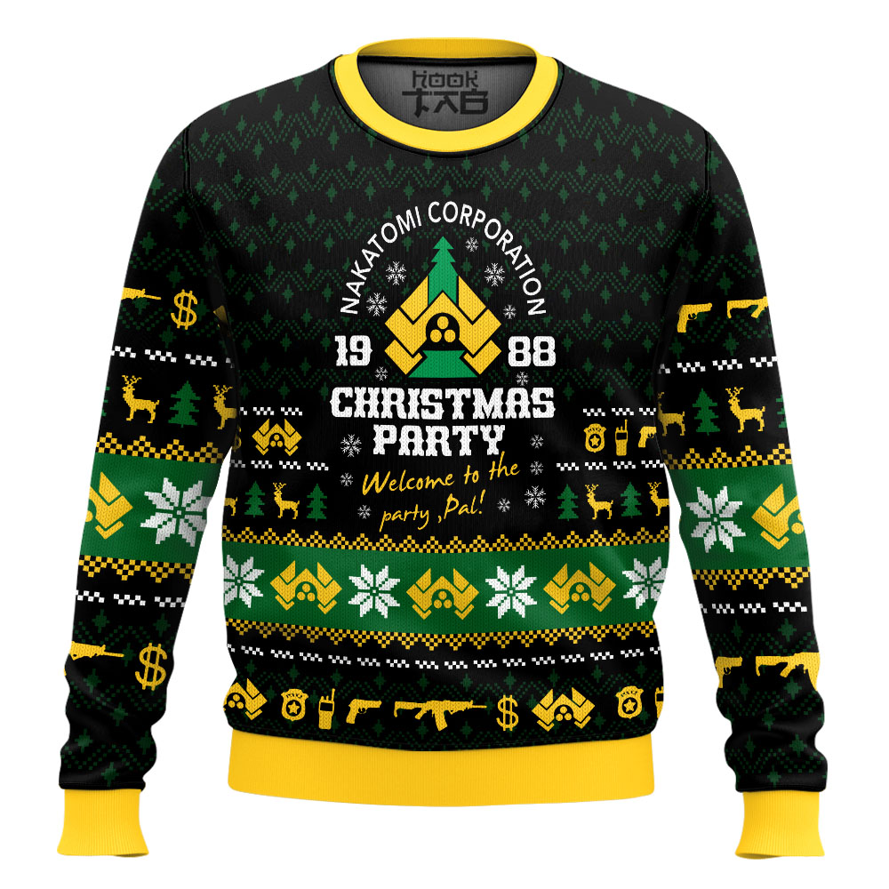 Buildercar - 1988 Christmas Party Die Hard Ugly Sweater Ugly Sweatshirt Christmas Halloween For Men And Women