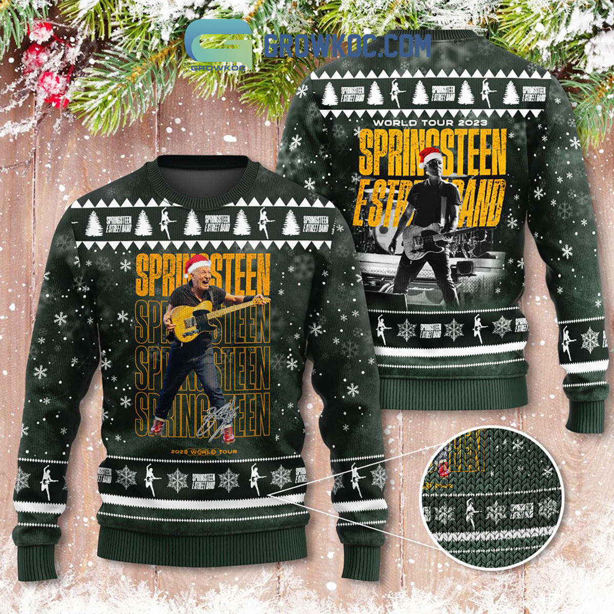 Buildercar - 2023 Tour Bruce Springsteen And Estreet Band Chirstmas Ugly Sweater Ugly Sweatshirt Christmas Halloween