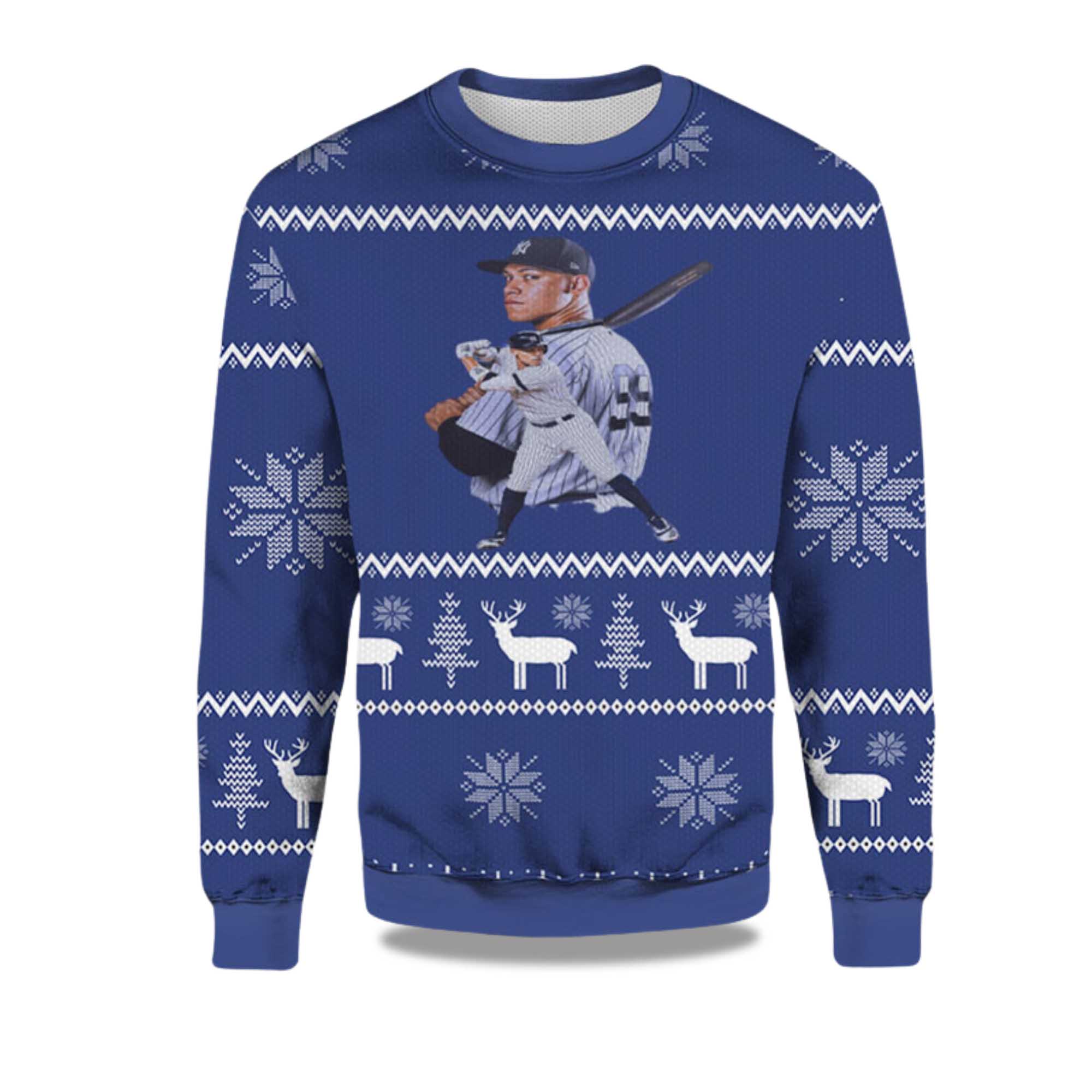 Buildercar - 2025 Aaron Judge Basketball Yankees Ugly Christmas Sweater