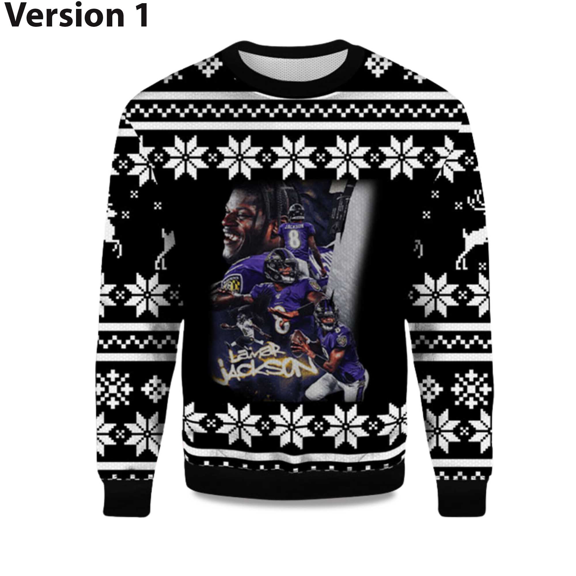 Buildercar - 2025 Baltimore Ravens Lamar Jackson Ugly Sweater