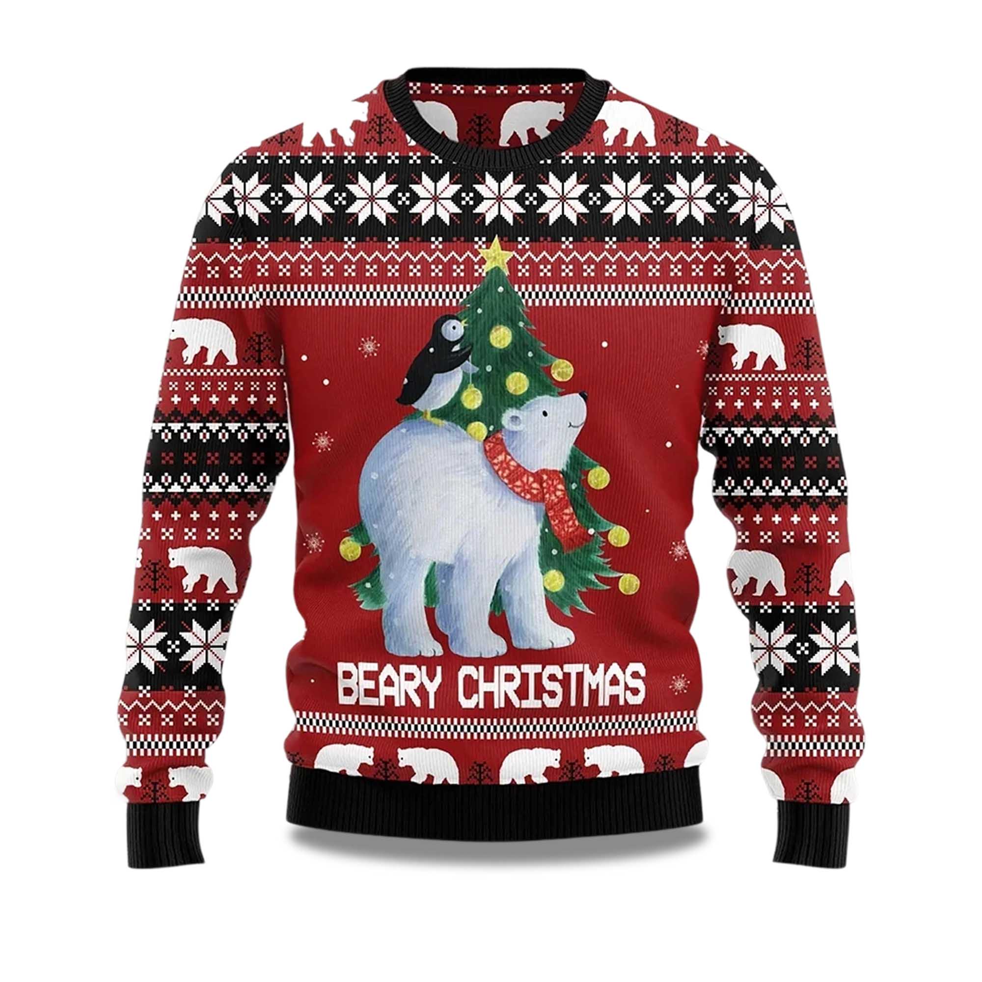 Buildercar - 2025 Beary Christmas Ugly Sweater