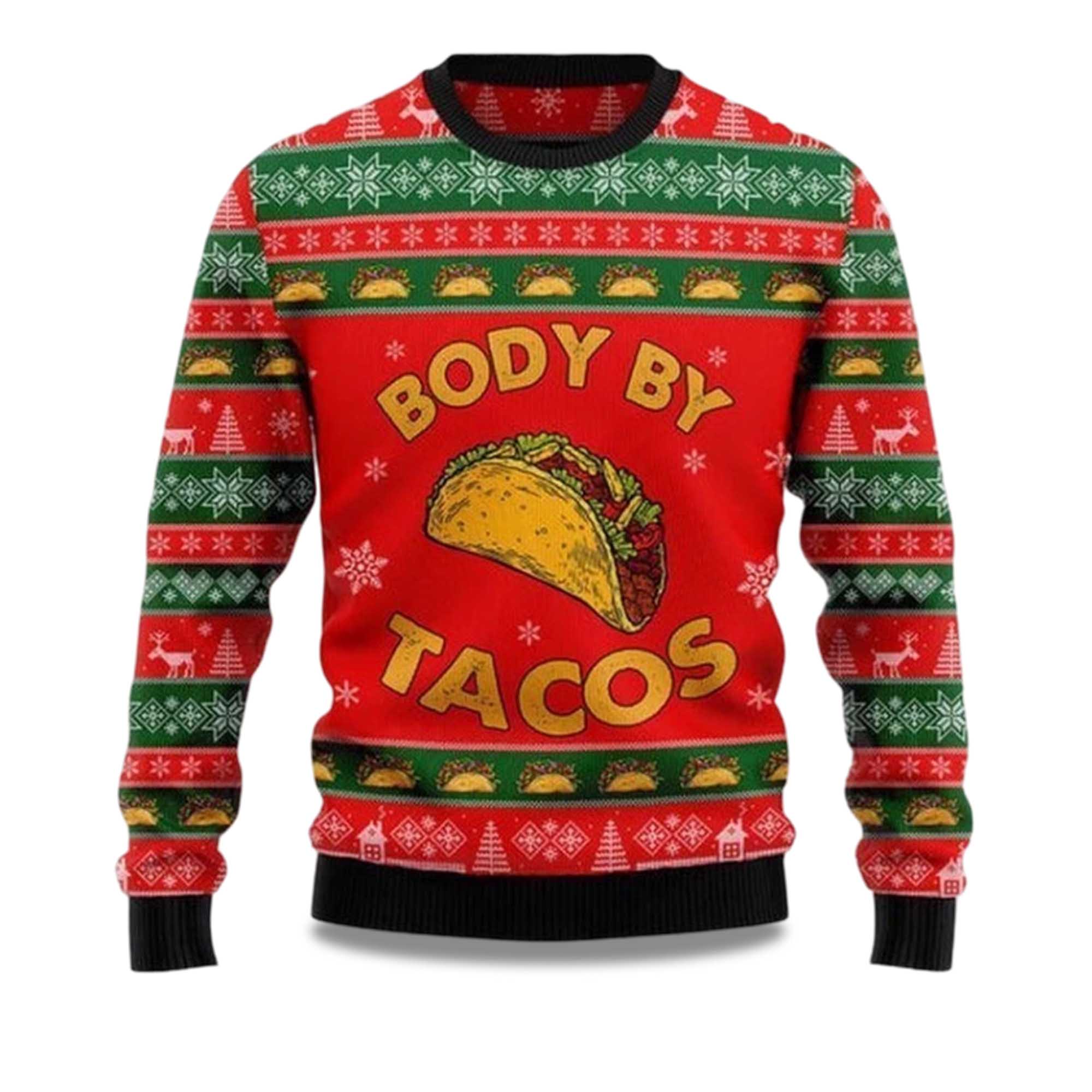 Buildercar - 2025 Body By Taco Ugly Christmas Sweater