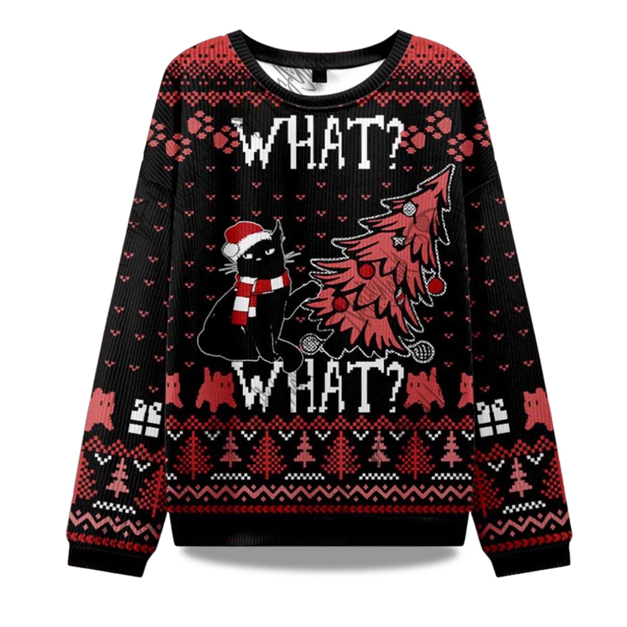 Buildercar - 2025 Christmas What What Ugly Christmas Sweater