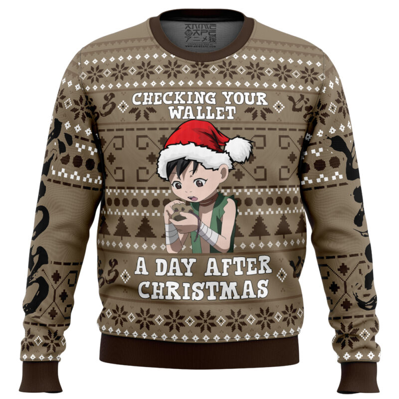 Buildercar - A Day After Christmas Dororo Ugly Christmas Sweaters 
