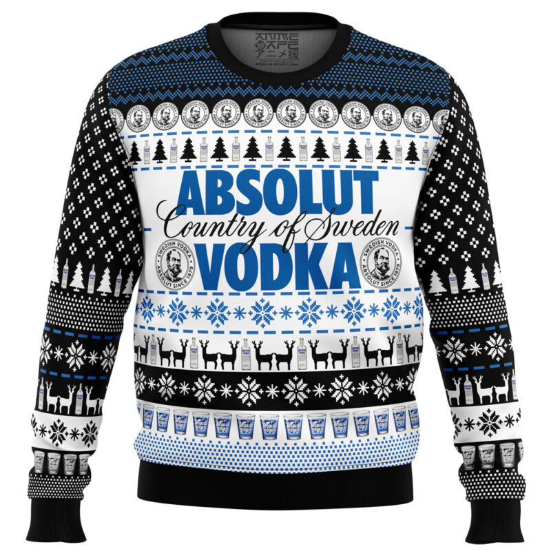 Buildercar - Absolut Vodka Ugly Christmas Sweater 
