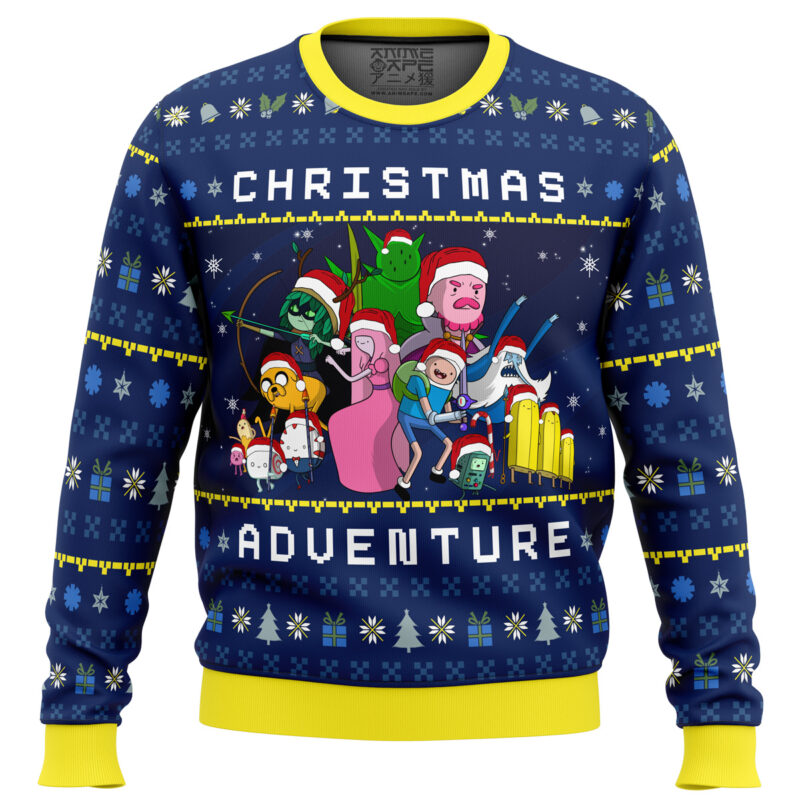 Buildercar - Adventure Time Christmas Quest Ugly Christmas Sweater 