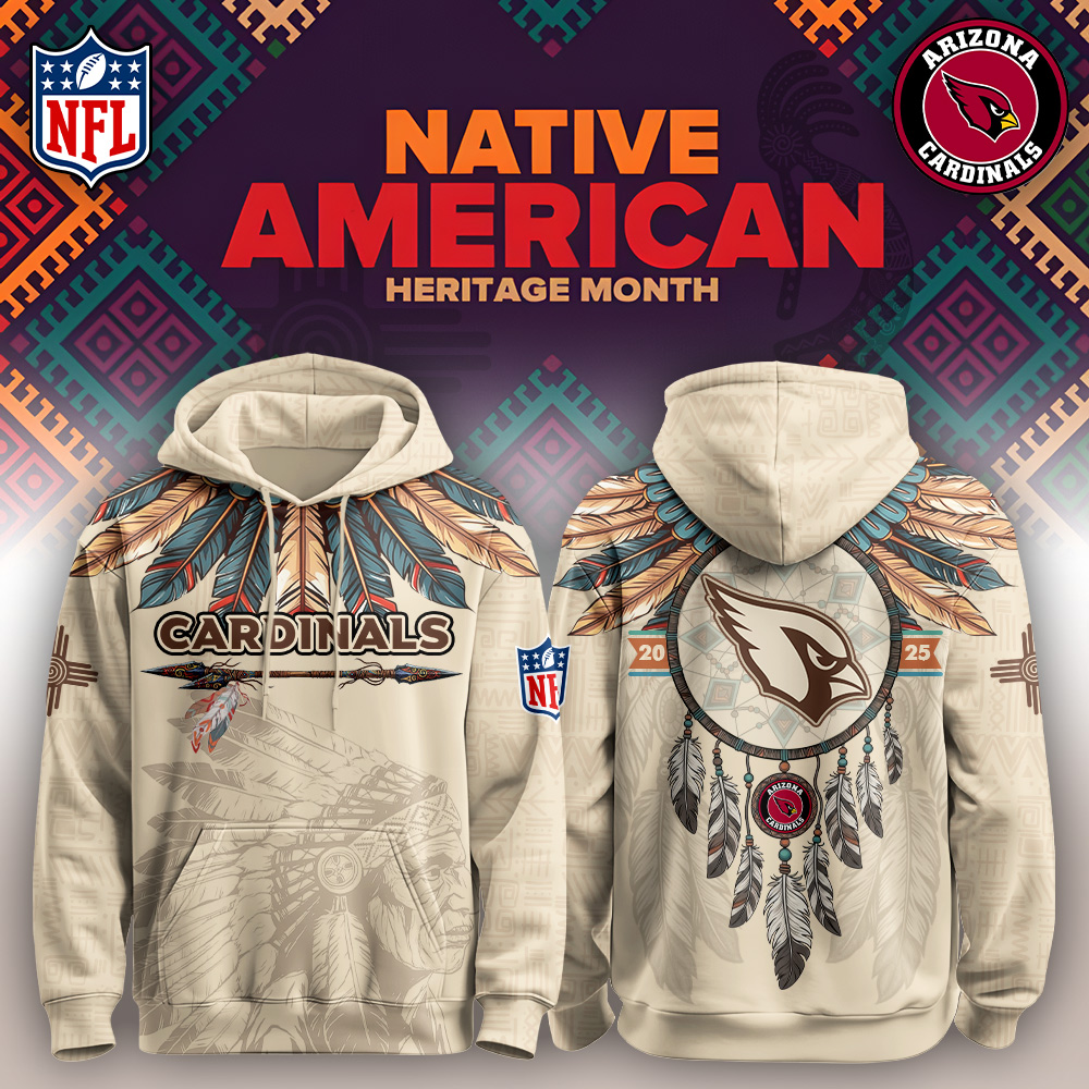 Buildercar - Arizona Cardinals-Native American Heritage Month Limited Editions Personalized Hoodie