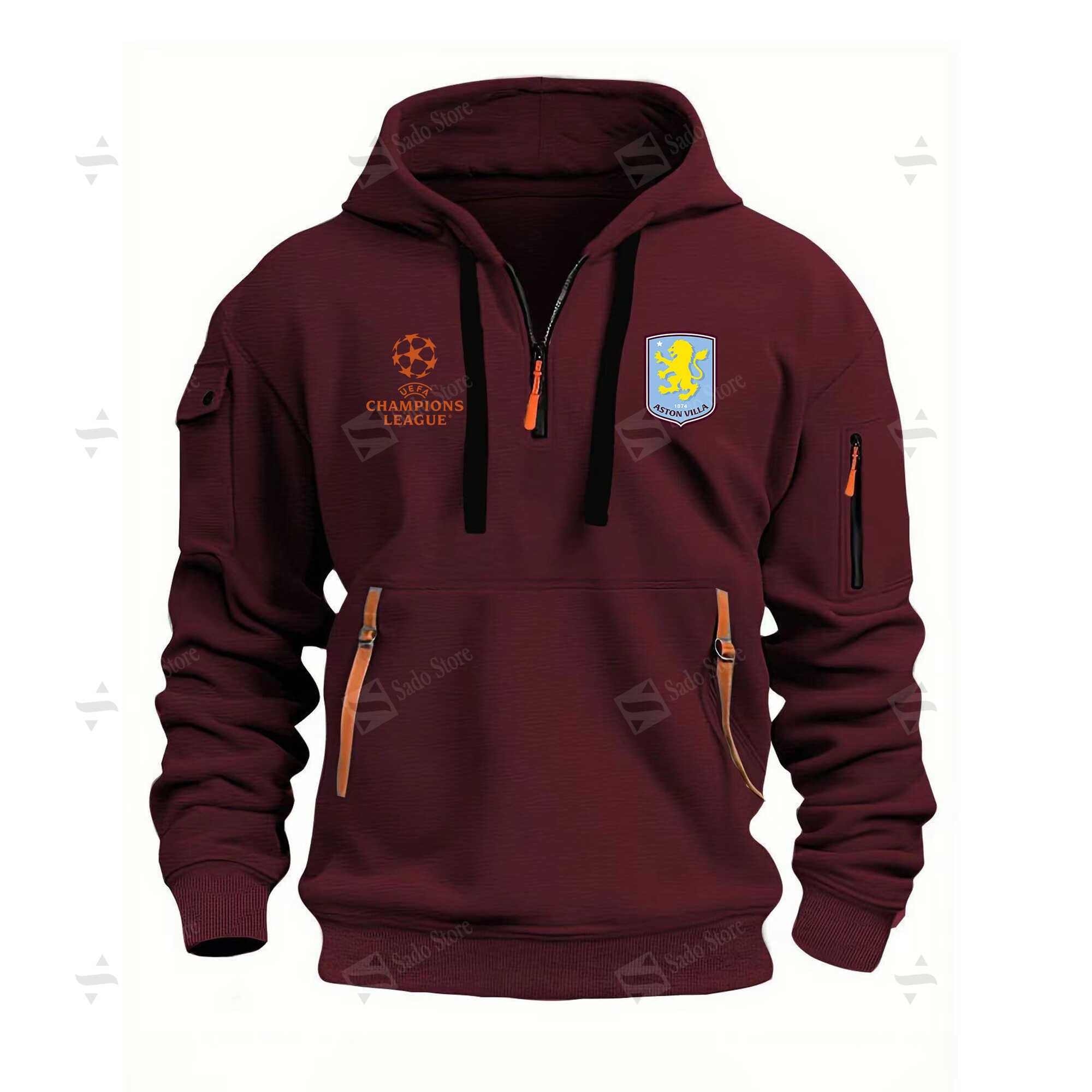 Buildercar - Aston Villa F.C. - Hoodie Half Zipper Ast
