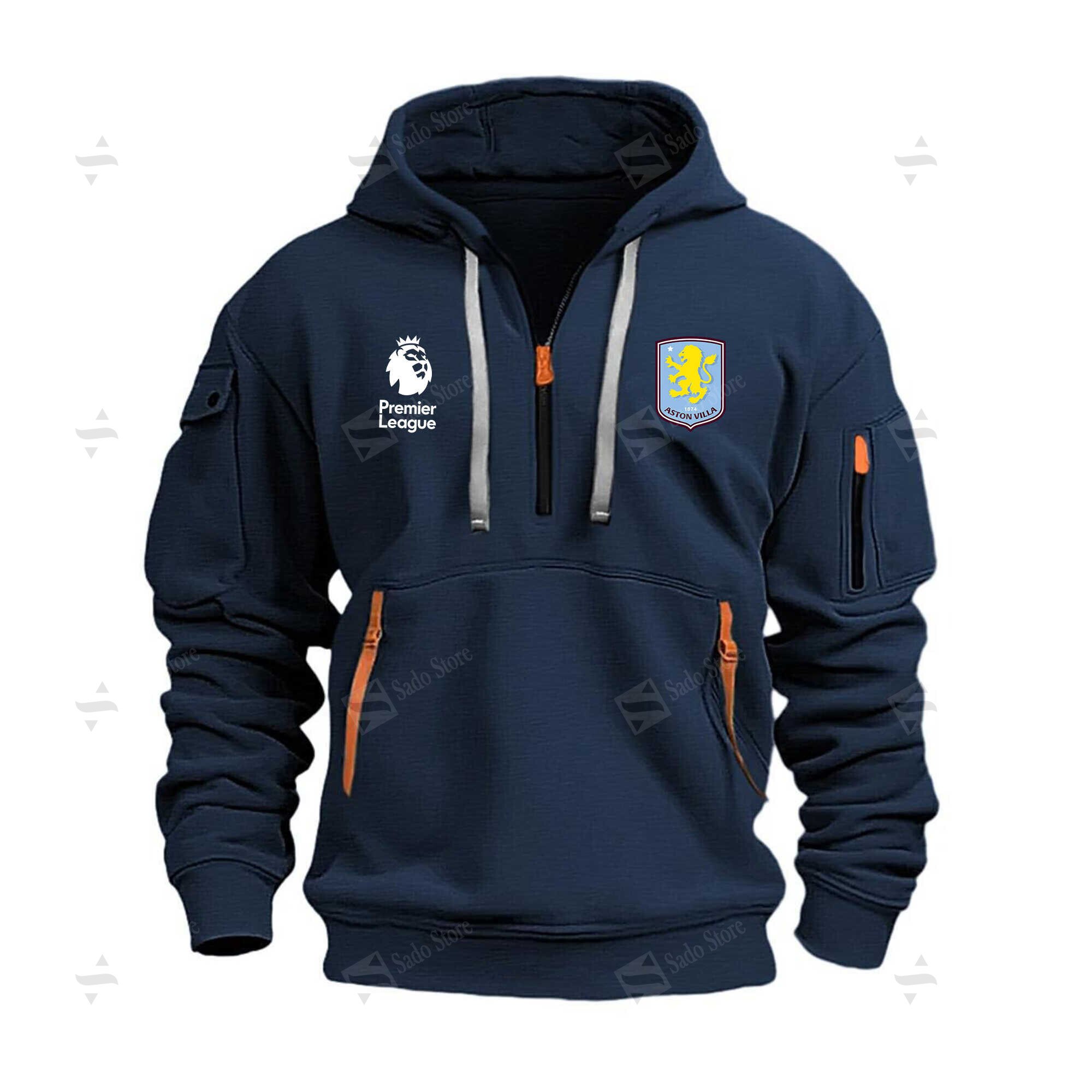 Buildercar - Aston Villa F.C. - Hoodie Half Zipper Ast
