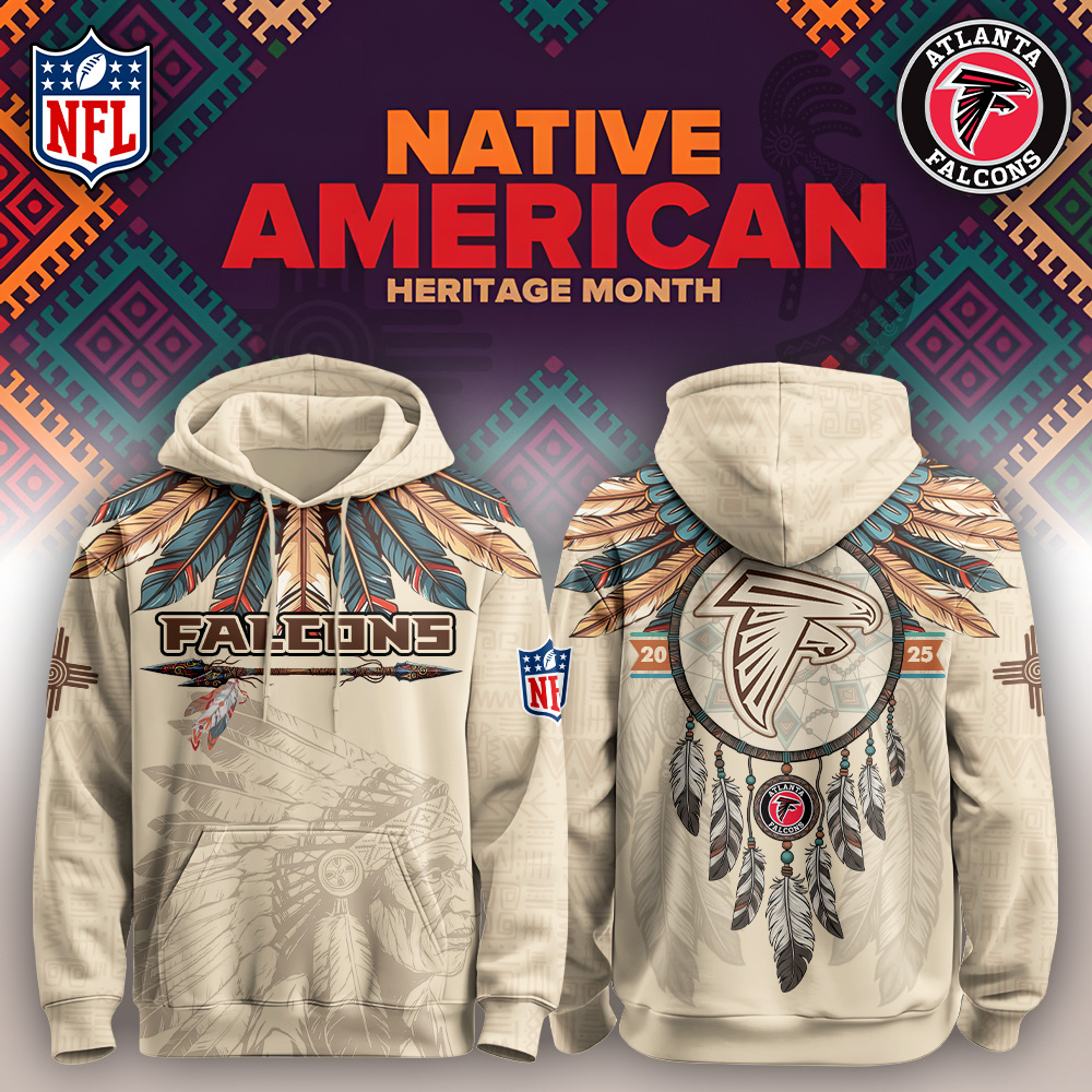 Buildercar - Atlanta Falcons-Native American Heritage Month Limited Editions Personalized Hoodie
