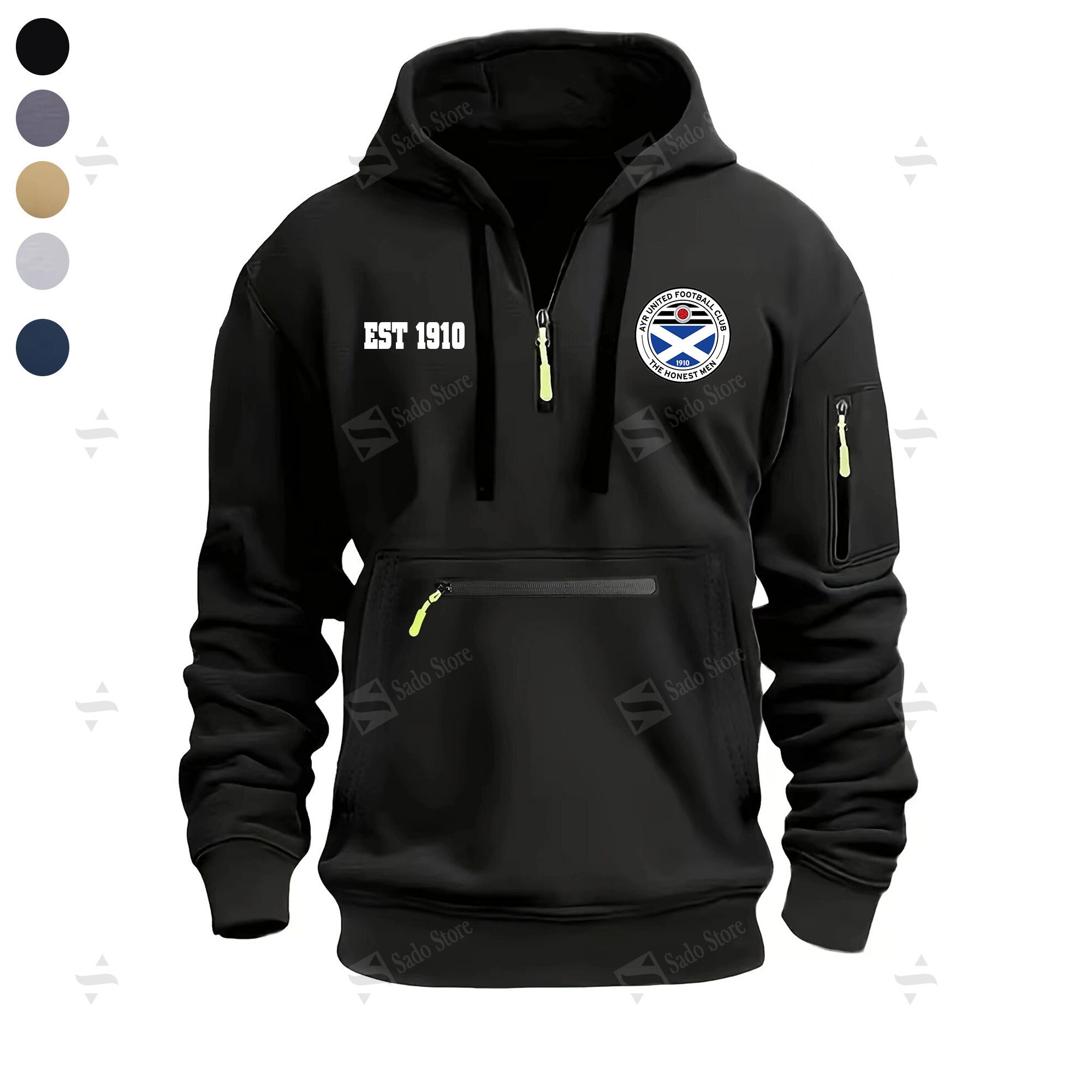 Buildercar - Ayr United F.C - Half-Zip Hoodies