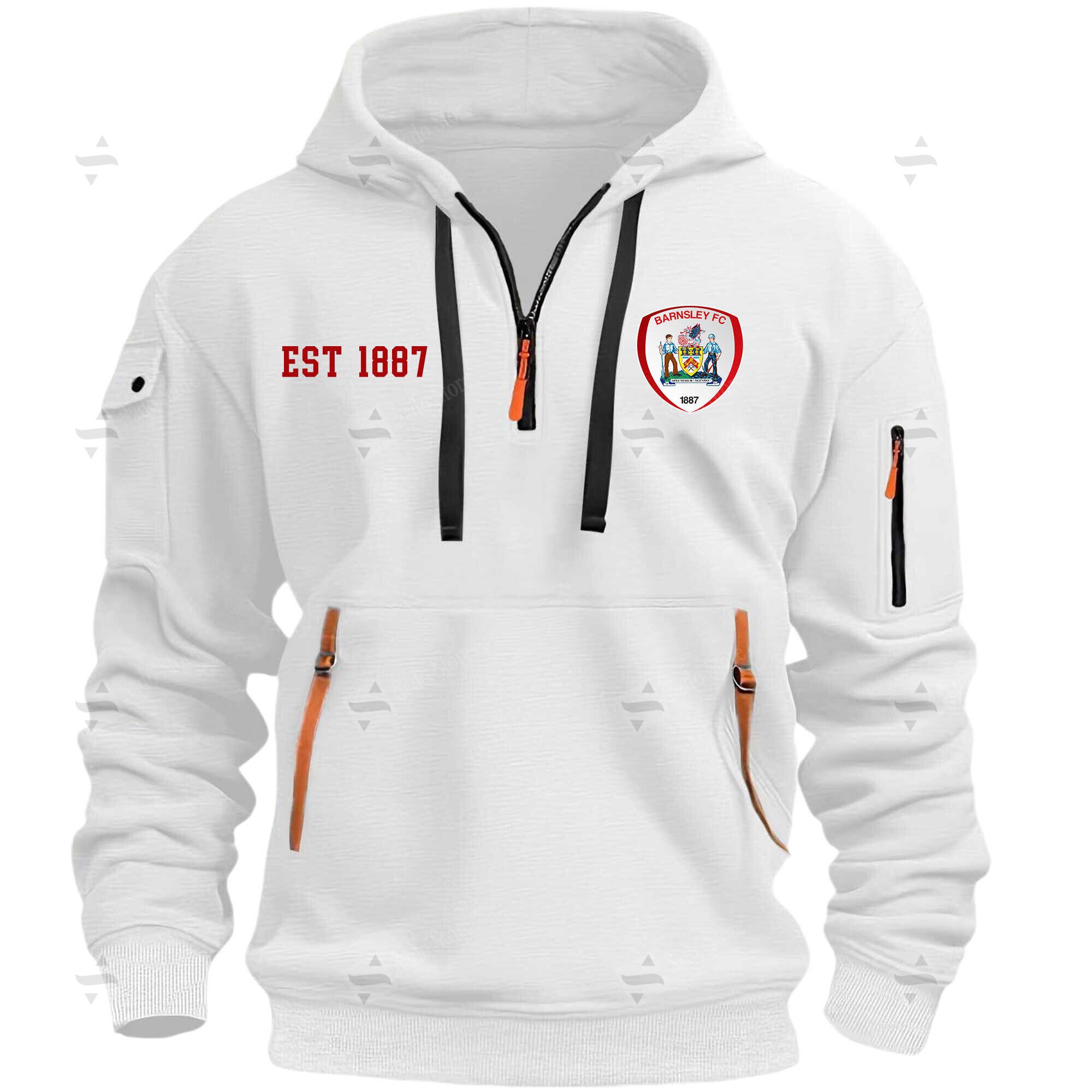 Buildercar - Barnsley F.C - Hoodie Half Zipper