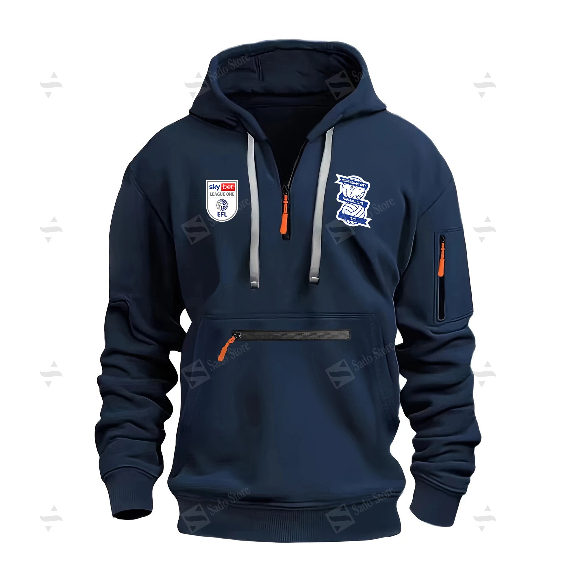 Buildercar - Birmingham City F.C - Half-Zip Hoodies